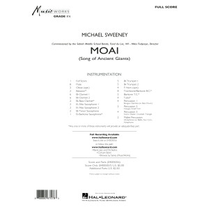 Moai (Songs of Ancient Giants) - Conductor Score (Full Score)